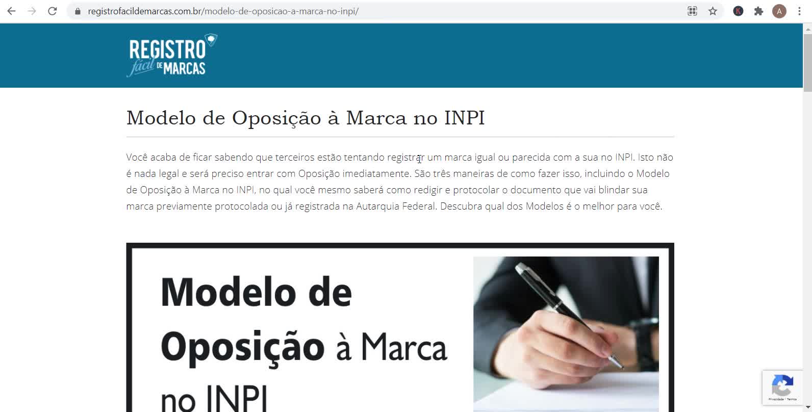 Modelo de Oposição à Marca no INPI. Descubra Como Peticionar.