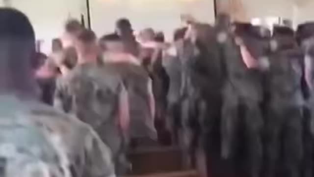 OUR MARINES IN CHURCH