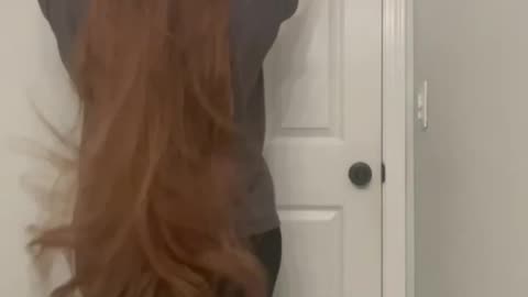 No Scrunchy Needed with Long Hair!