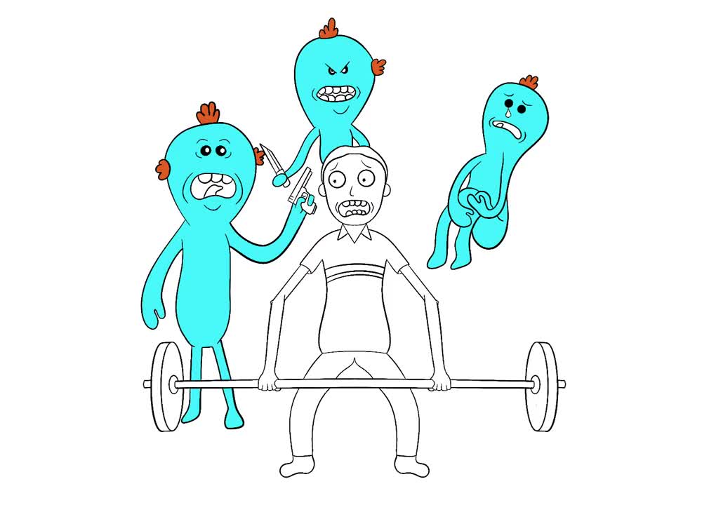 Rick and Morty Procreate Drawing - I Just Wanted To Add 5lbs To My Deadlift!!