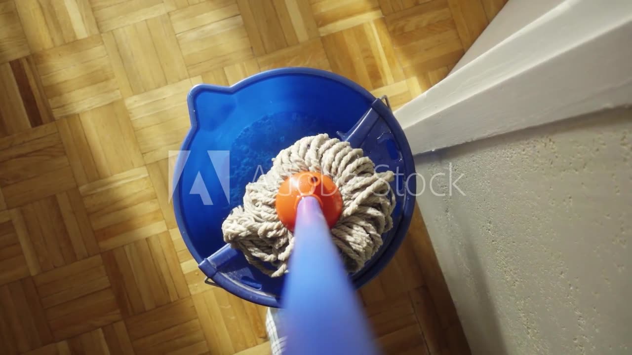 Wring Mop Bucket For Wash Floor Squeeze Lazy Mops Head Home