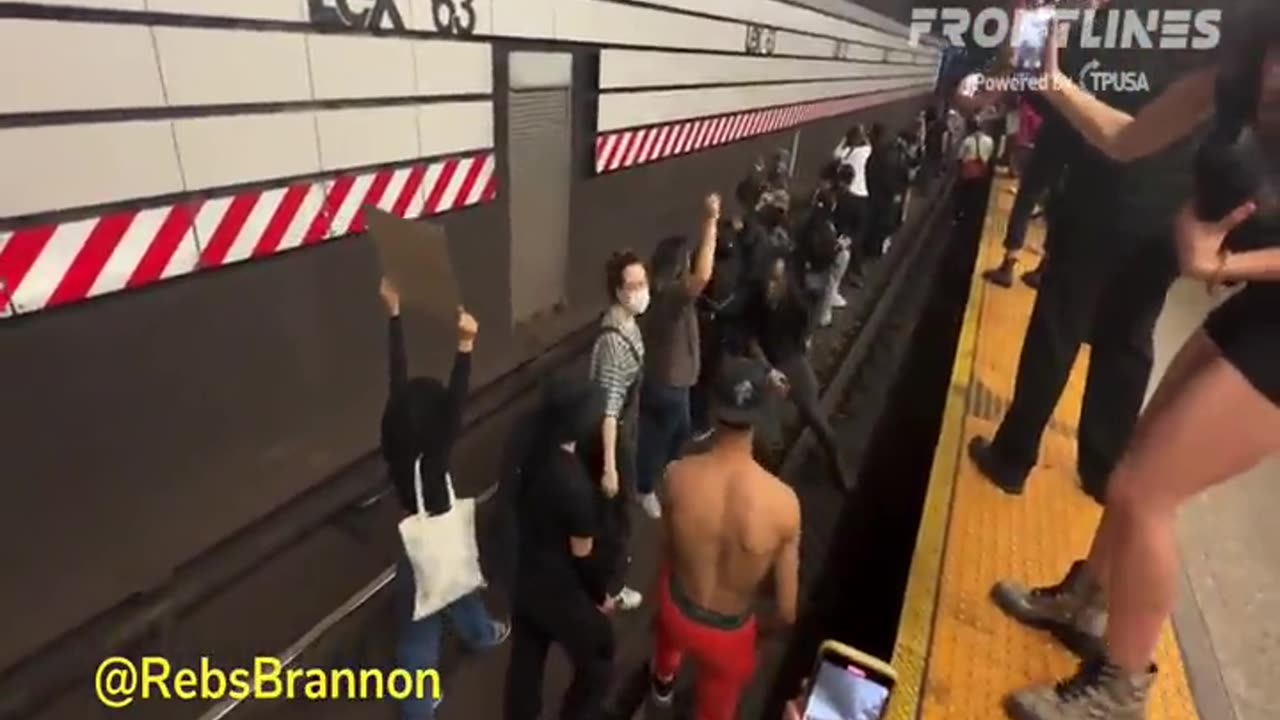 All of those stupid people deserve to be RAN OVER BY THE TRAIN