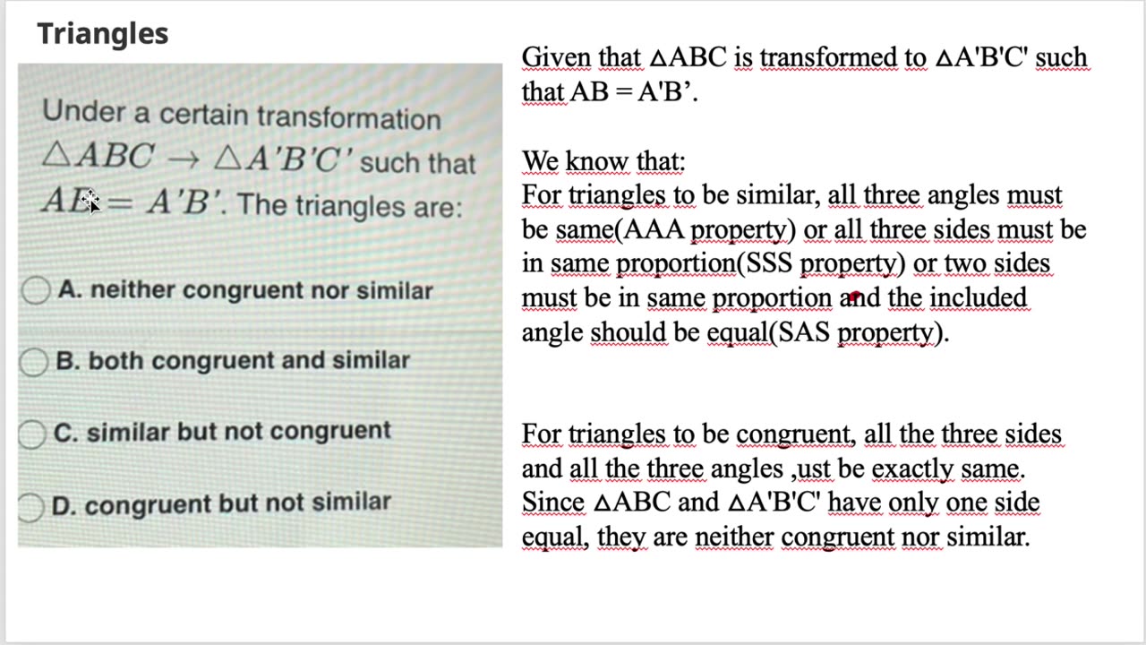 Trig functions and similar quadrilaterals