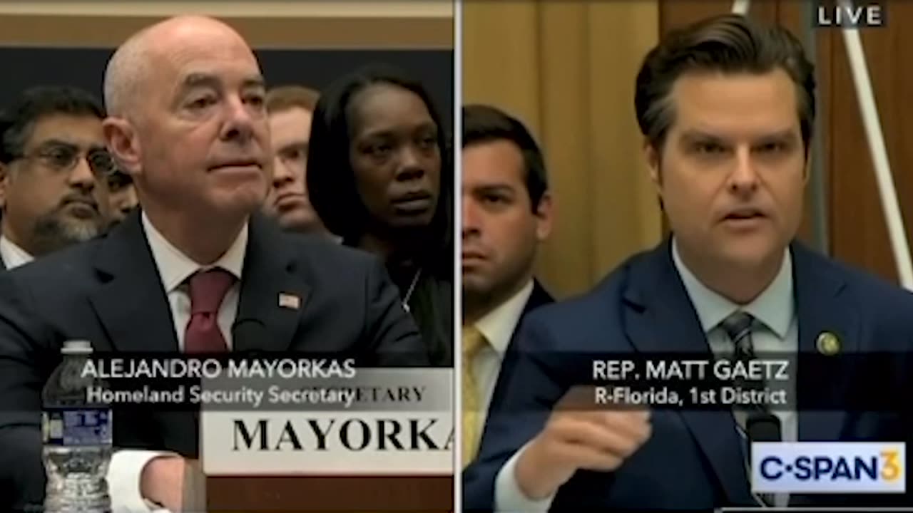 Matt Gaetz TORCHES soulless robot DHS Secretary Alejandro Mayorkas