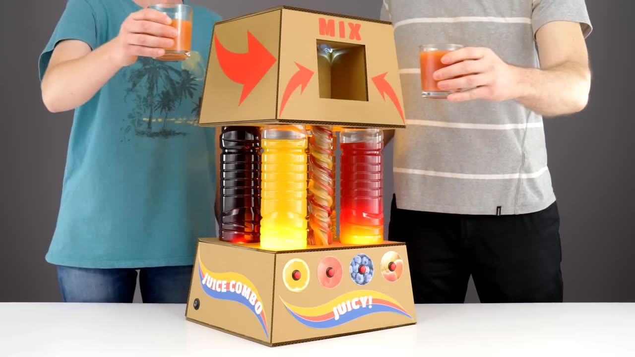 How to make Coca-Cola Automatic Vending Machine from Cardboard