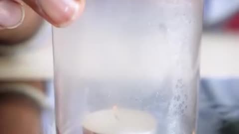 Candle 🕯️ in glass - magic of science 😳