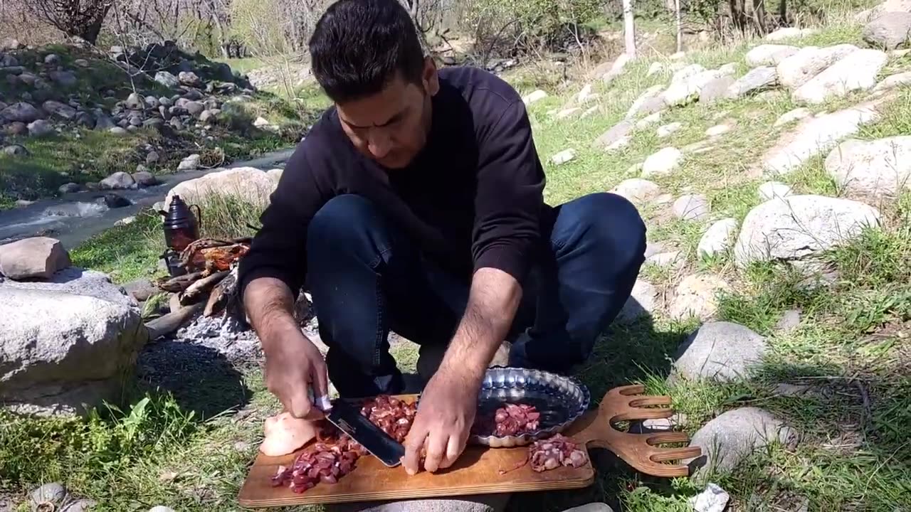 Cooking sheep liver and kidney