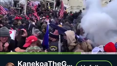 Capitol Police Throwing Flashbangs on Peaceful January 6 Crowd