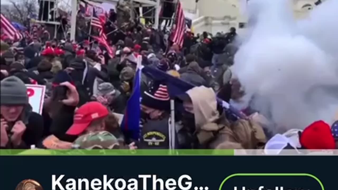 Capitol Police Throwing Flashbangs on Peaceful January 6 Crowd
