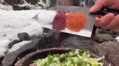 Cooking in forests.