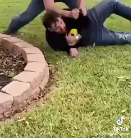 Good Samaritan tackles coward of a man