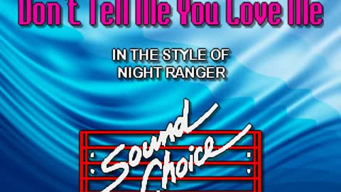 kbkaraokeking Night Ranger Don't Tell Me You Love Me KST