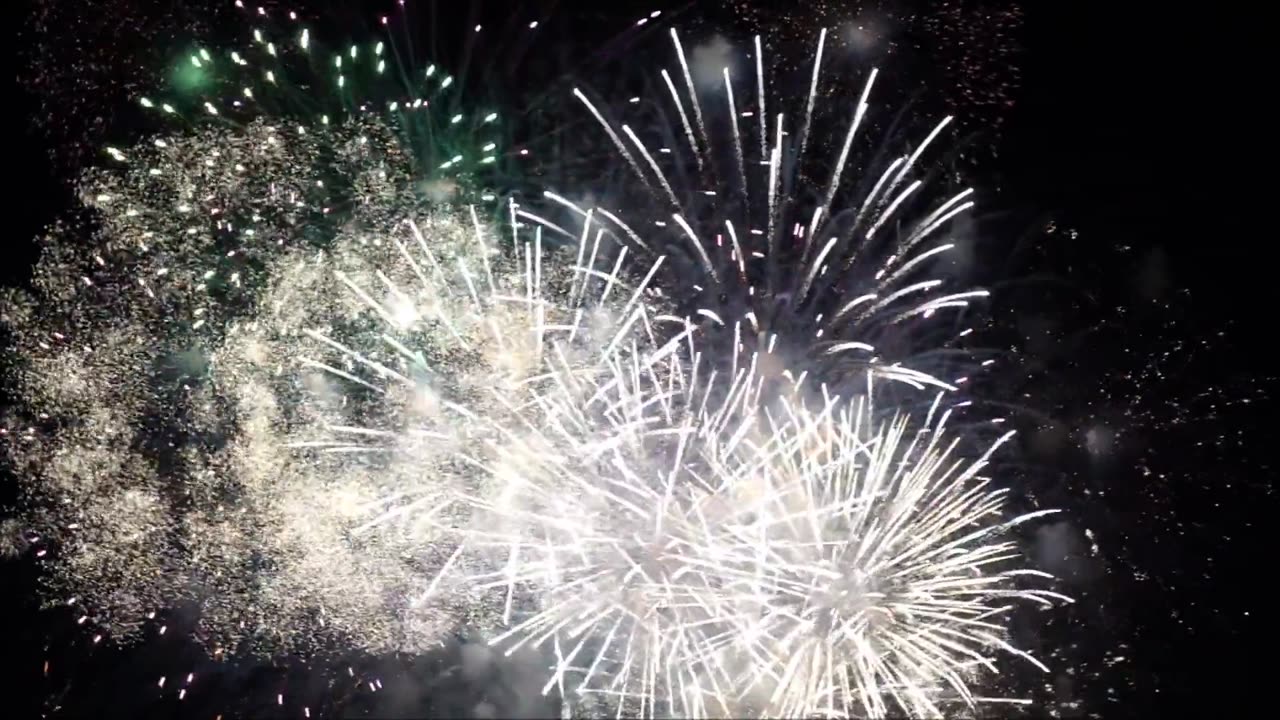 FREE NO COPYRIGHT 4K HD VIDEO OF FIREWORKS DISPLAY