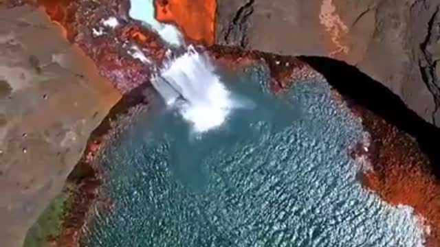 Waterfall Of Del Agrio Neuquen, Argentine Patagonia