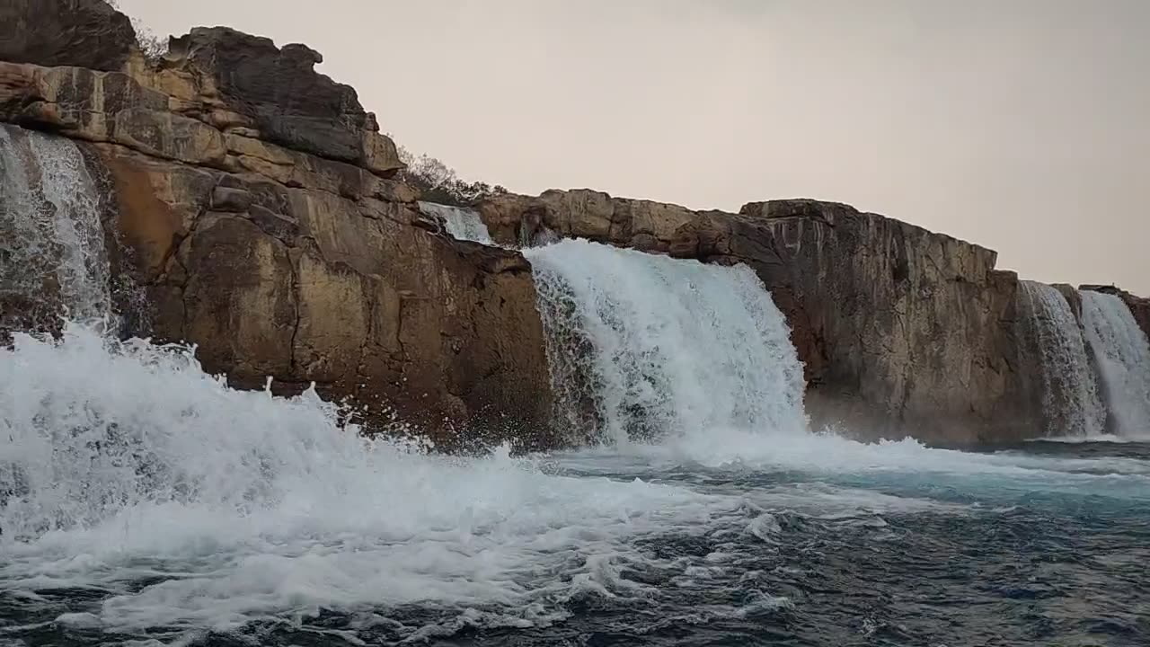 The Beautiful Waterfall | Green water | Peaceful Water Sound