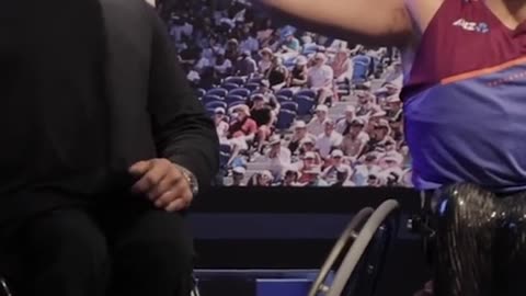 Dylan Alcott meets his wax replica
