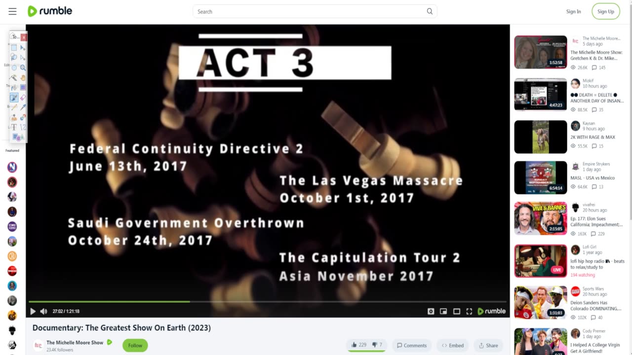 rumble - act 3, federal continuity directive 2, the las vegas massacre, saudi government overthrown,