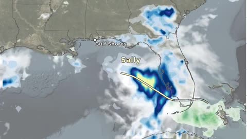 NASA IMERG Data Estimate Rainfall from Hurricane Sally #viral #trending #nasa #shorts