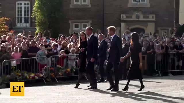 Royal Family Receives Queen Elizabeth's Coffin at Buckingham Palace