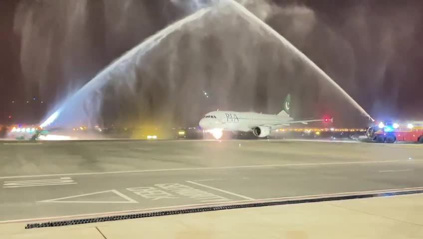 First PIA flight to Oman Salalah airport