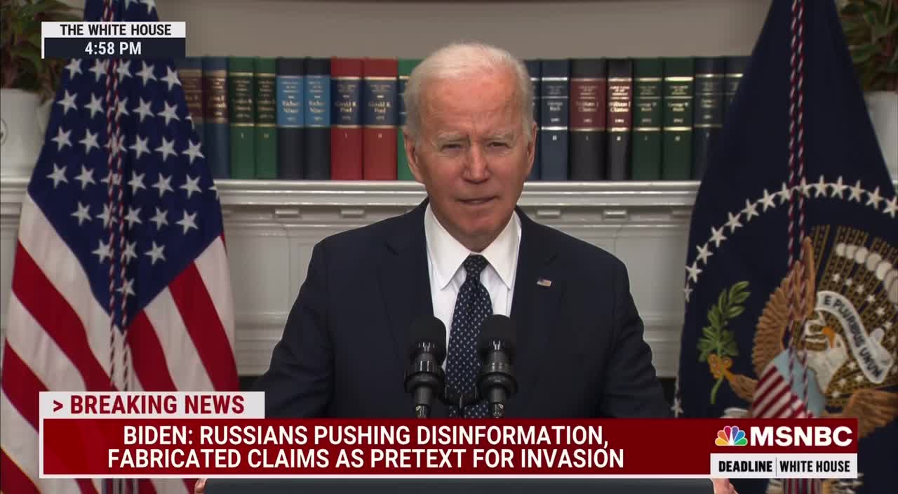 Biden gives update on "Russia-Ukraine Crisis"