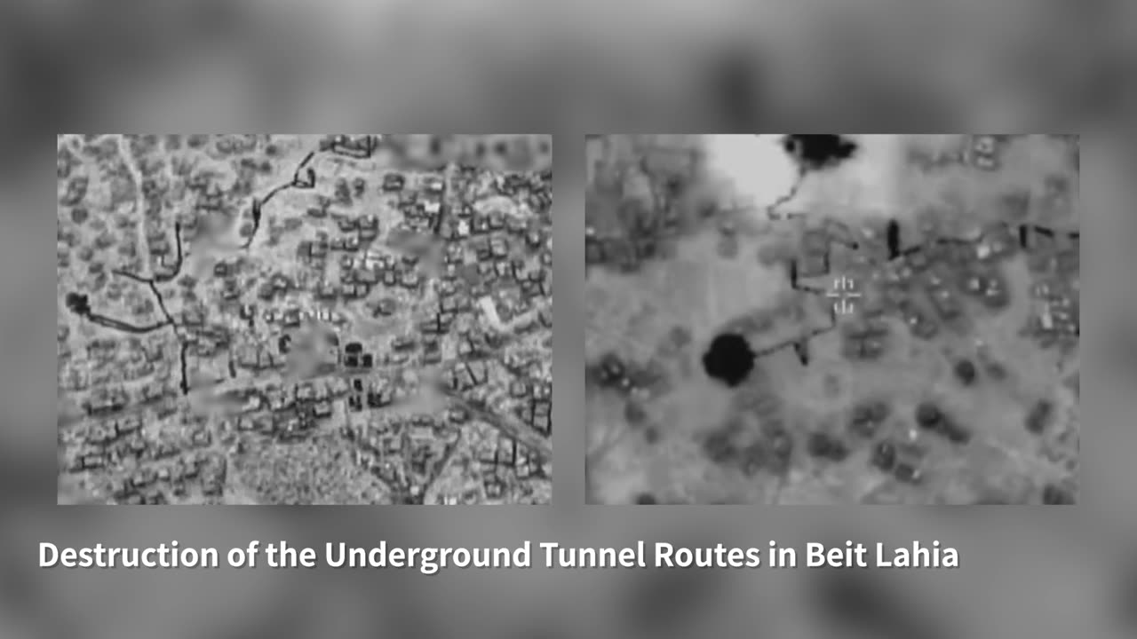 Footage from the destruction of the tunnel route by soldiers of the Yahalom Unit