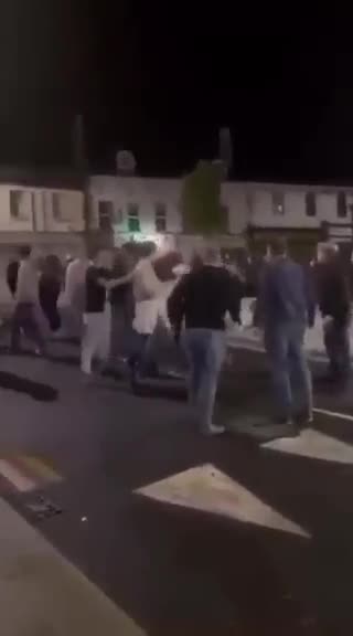 Irish Citizens Clash With Migrants Over Allegations That They've Been Harassing Local Women
