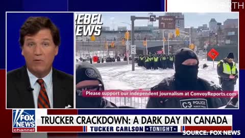 ⚡Breaking:Tucker Carlson slams violence by Trudeau thugs in Ottawa today