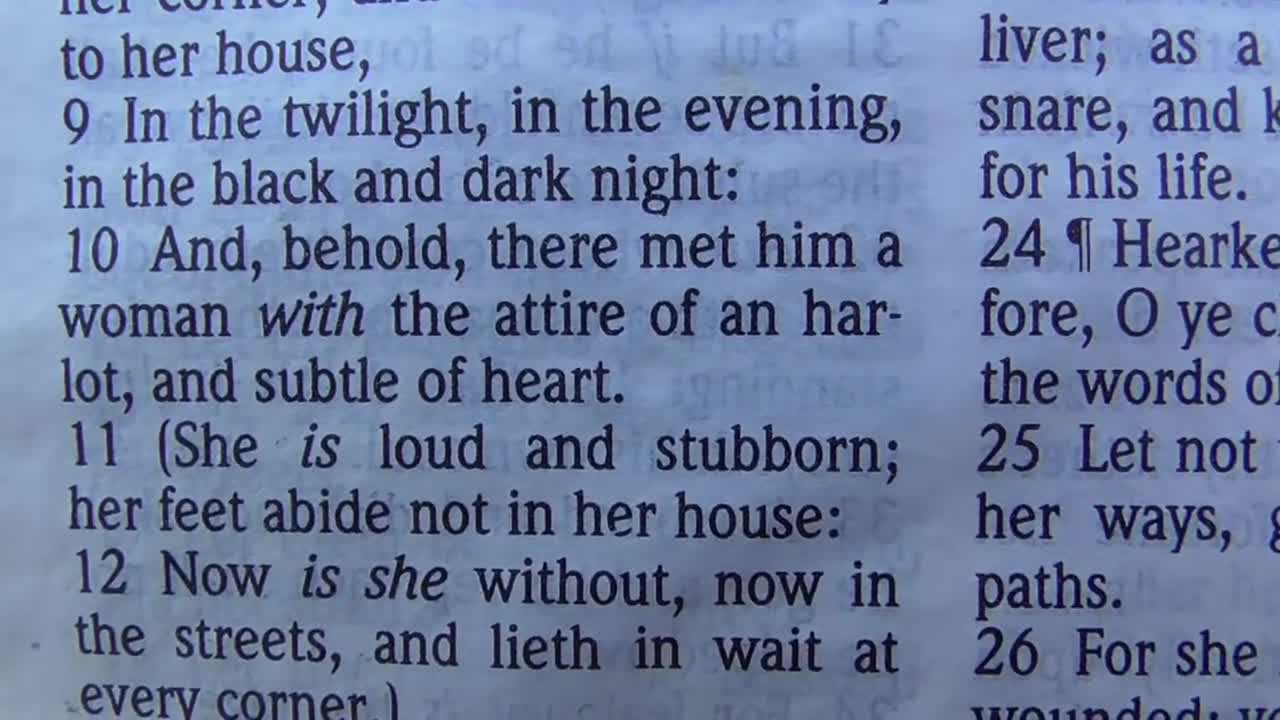 365. Proverbs 7 The Whore Babylon America Waits at Every Corner!