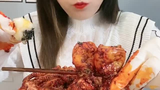 ASMR eating Spicy Seafood 🔥🔥🔥