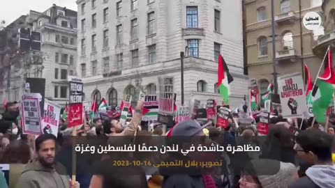 Pro Palestine rally in Britian