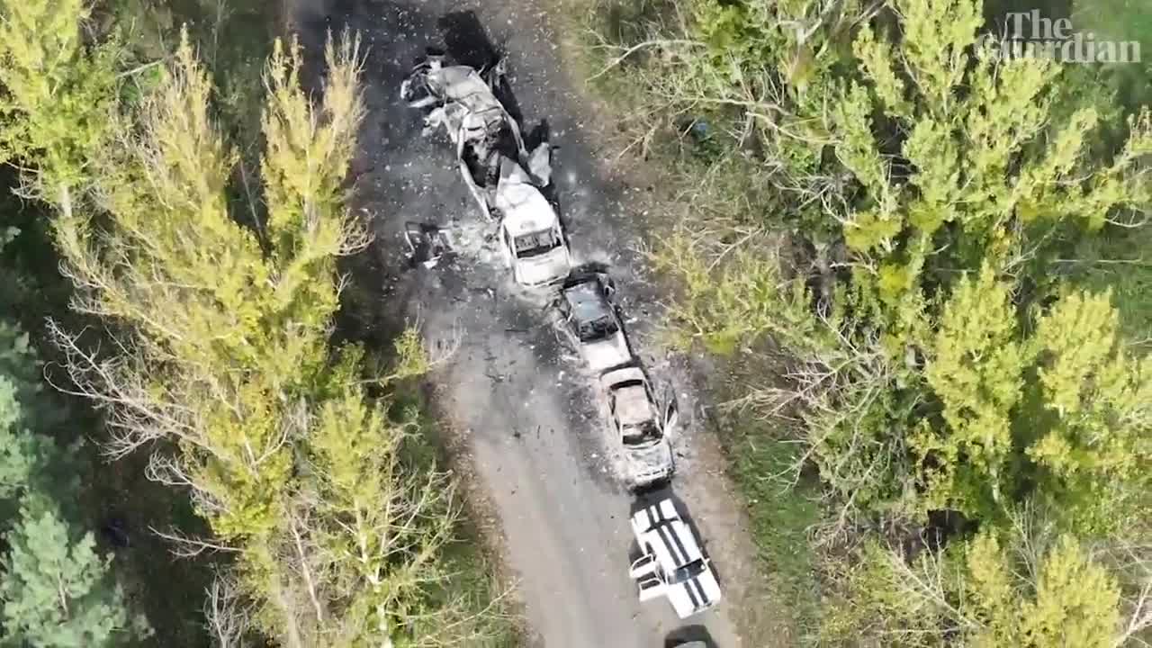 Russian convoy in Ukraine...