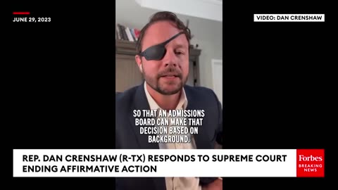 Dan Crenshaw Fires Back At Counter-Arguments Against Ending Affirmative Action