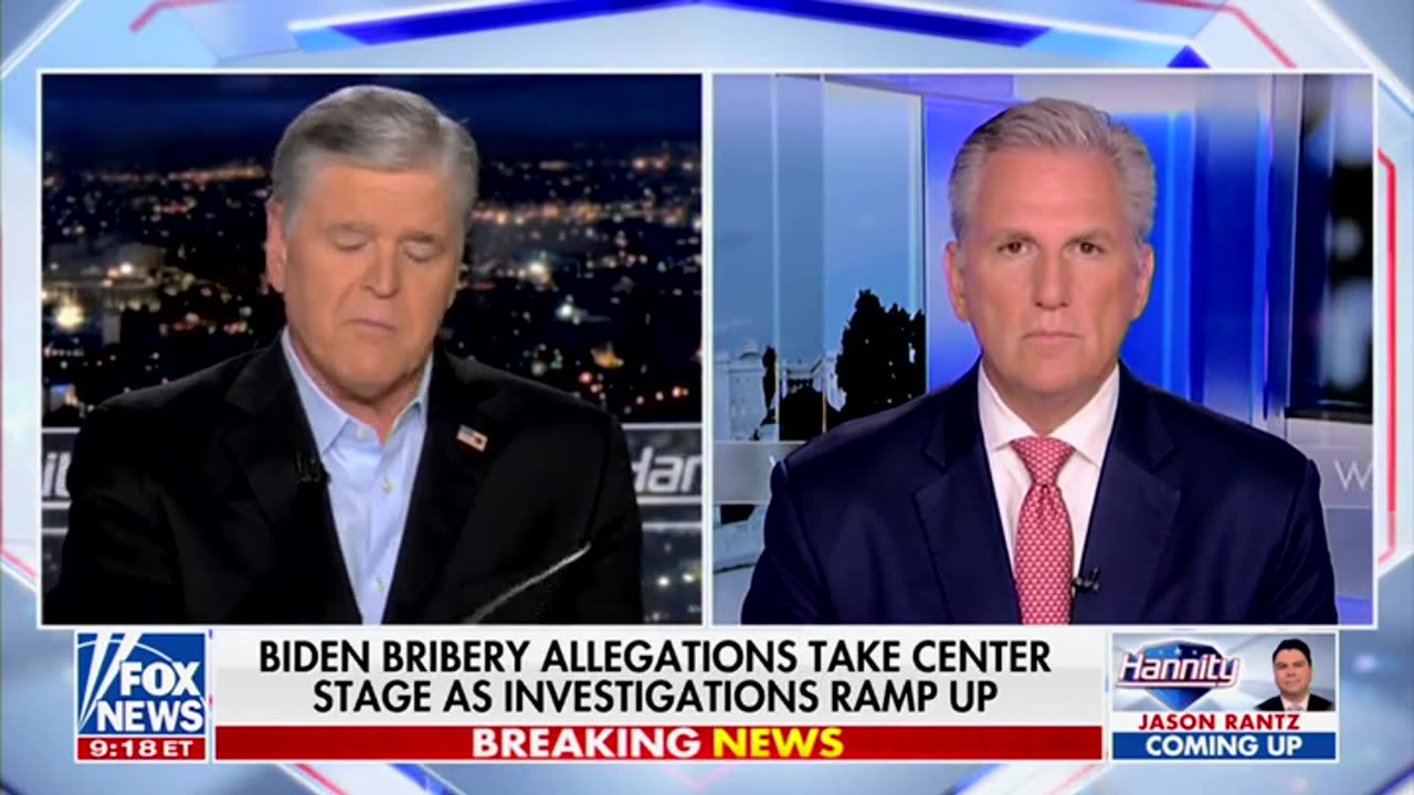 Kevin McCarthy Floats Possible Biden Impeachment