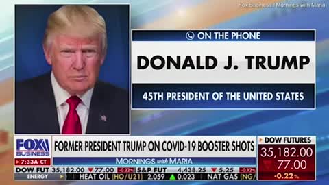 PRESIDENT TRUMP SKEPTICAL ABOUT THE BOOSTER SHOT