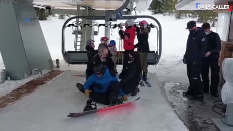 Canadian Man Battles Security Over Refusal To Wear Mask On A Ski Lift