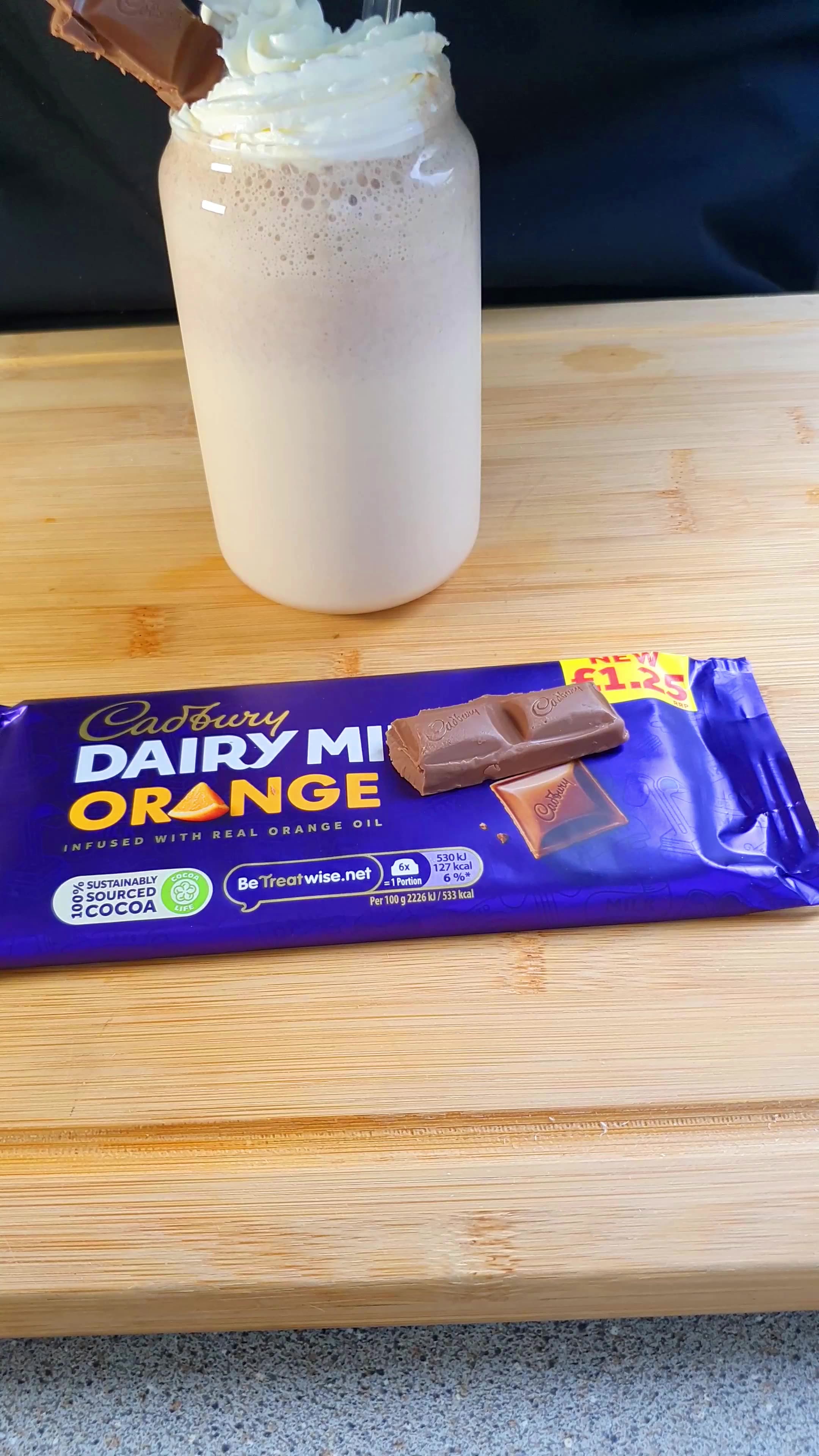 Chocolate Rumble Cadbury Dairy Milk Orange Chocolate Milkshake