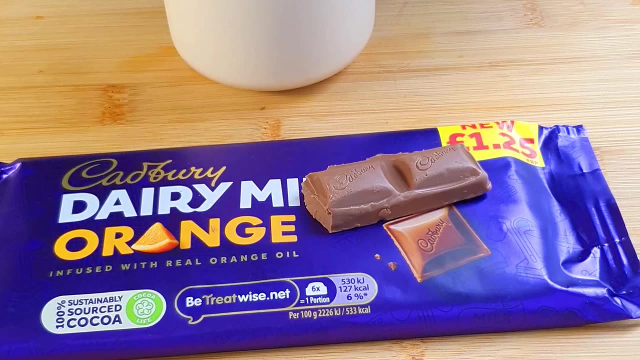 Cadbury Dairy Milk Orange Chocolate Milkshake