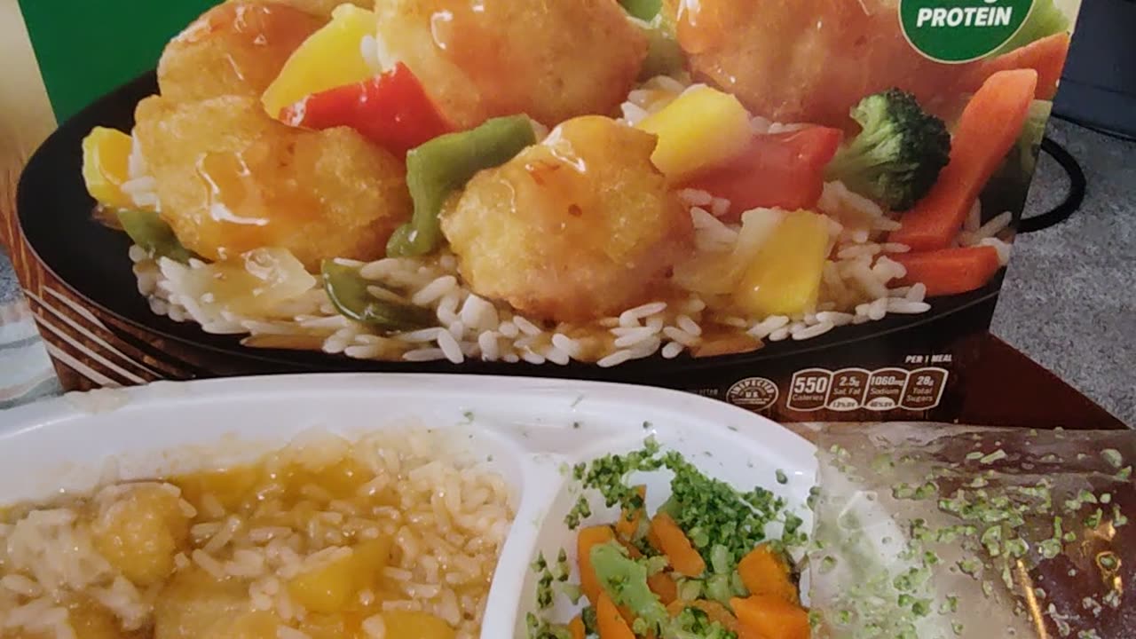 Eating Marie Callender's Sweet & Sour Chicken, Dbn, MI, 5/15/24