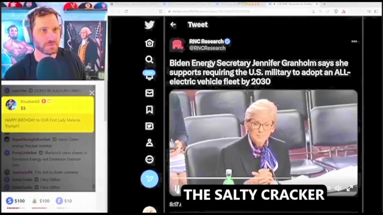 SALTY CLIP 90 LIZZARD LESBIAN DESTROYING OUR MILITARY WITH EV AGENDA