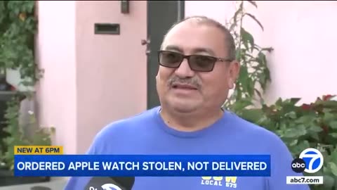 UPS driver appears to open package, steal Apple Watch in front of LA home