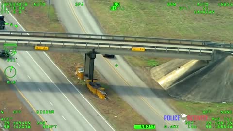 Texas Police Helicopter Video Captures Shootout on Highway