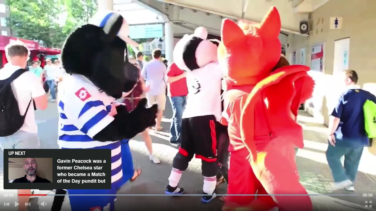 The mascot of England's "QPR" was sacked for flirting with fans