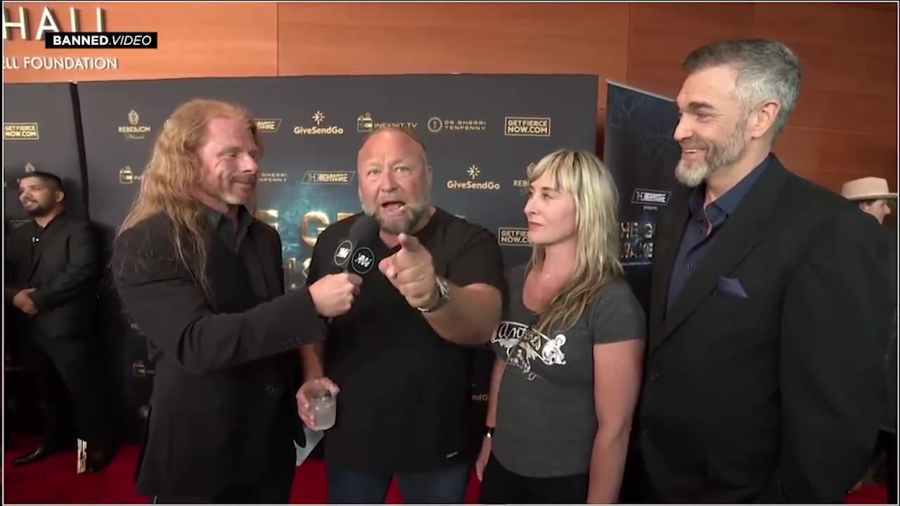 Alex Jones Delivers Powerful Red Carpet Message At Great Awakening Premier