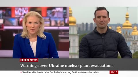 Ukraine war: Russia evacuates town near nuclear plant - BBC News