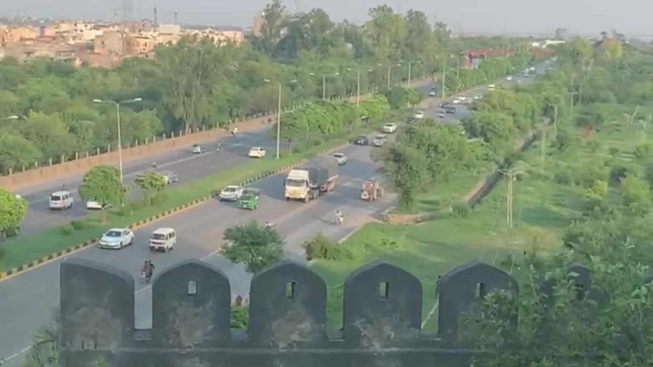 Road view from mountain