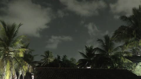 Beautiful Evening with Some Faint Lightning as if Saying Hello? Hello!