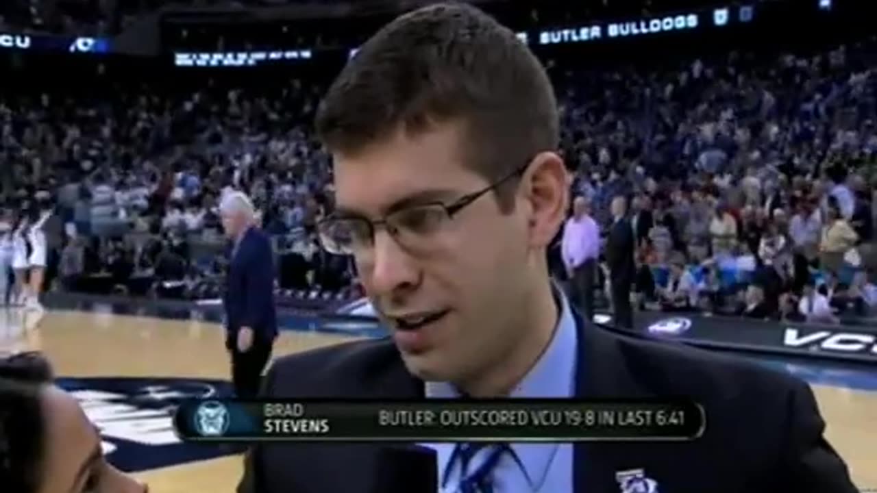 April 2, 2011 - Butler University Coach Brad Stevens at Halftime of Final 4 Game vs. VCU