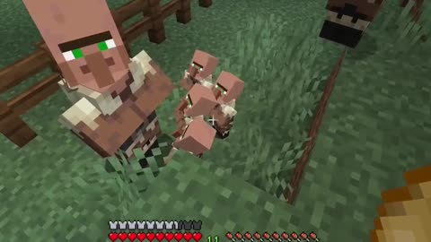 Silly Little Villagers Part 2 #shorts #youtubrshorts #minecraft #minecraftshorts #silly