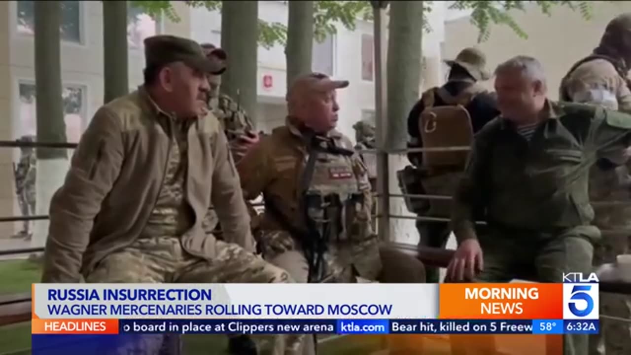 Rebel Russian Mercenaries Marching Towards Moscow